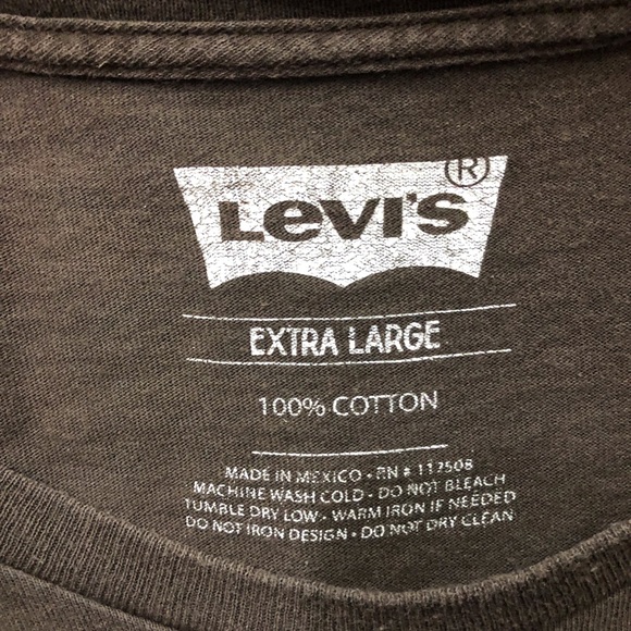 Levis T Tee Shirt Short Sleeve Red Logo Spell Out - Picture 4 of 5